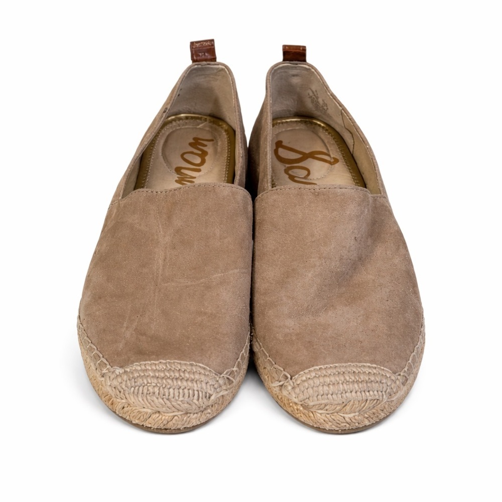 Sam Edelman Taupe Suede Espadrille Slip-Ons